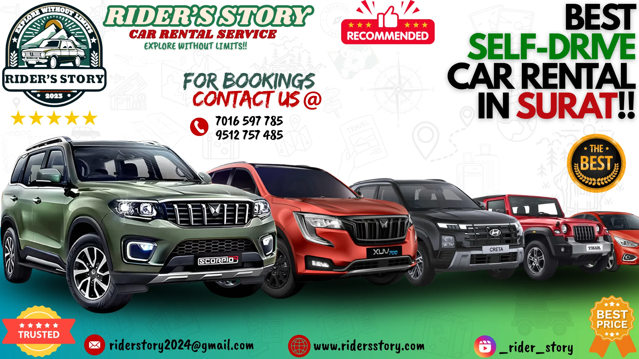 Best Self Drive Car Rental in Surat