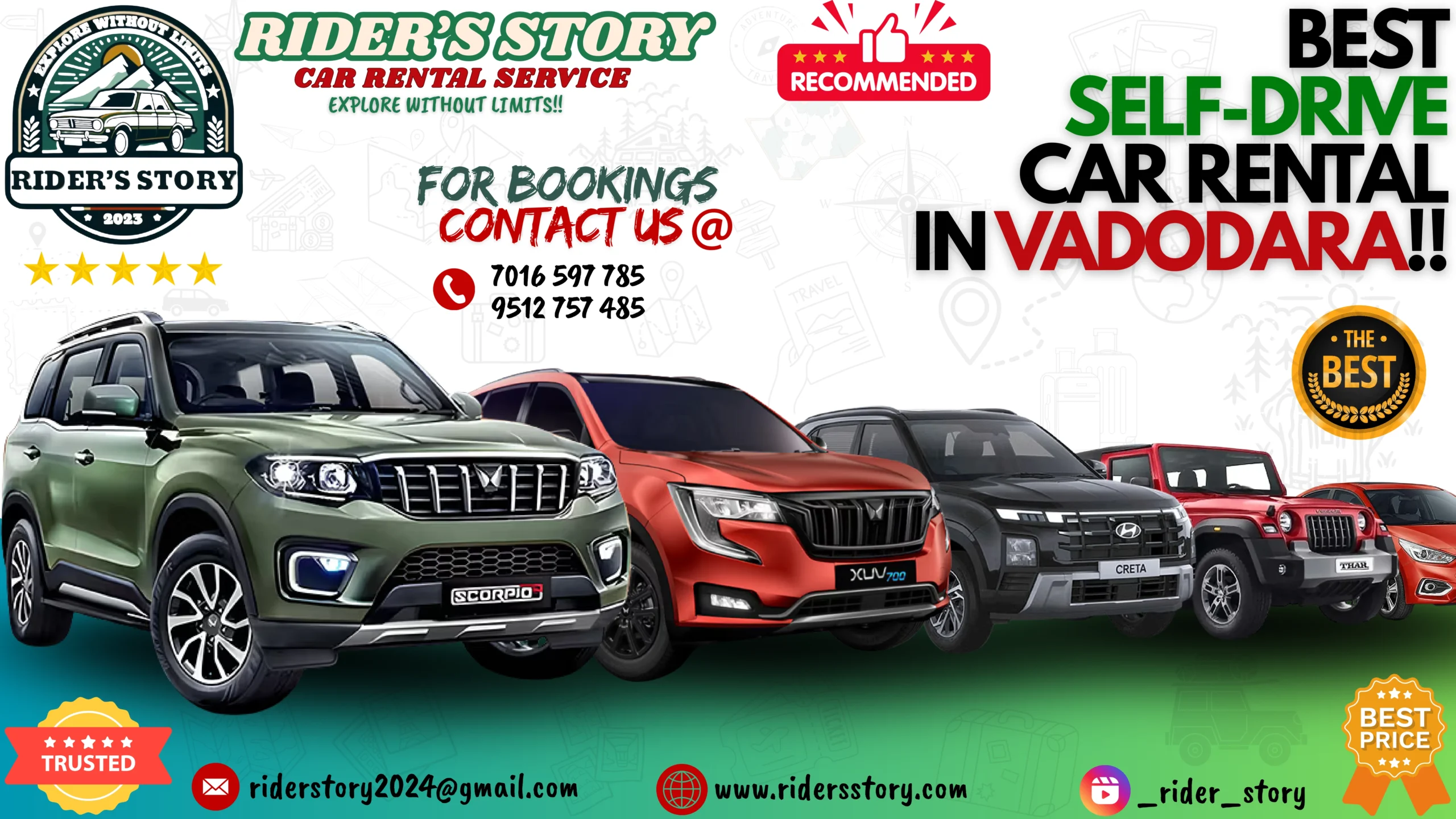 Best Self Drive Car Rental In Vadodara