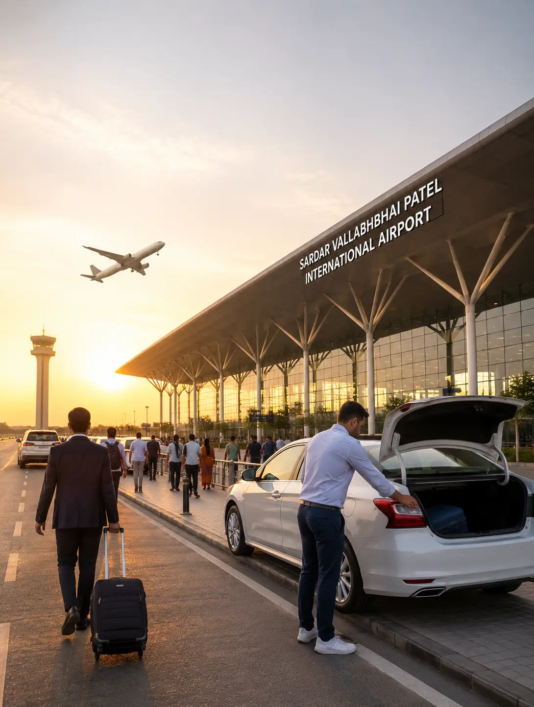 Sardar Vallabhbhai Patel International Airport pickup service offering reliable transportation and comfortable travel from the airport