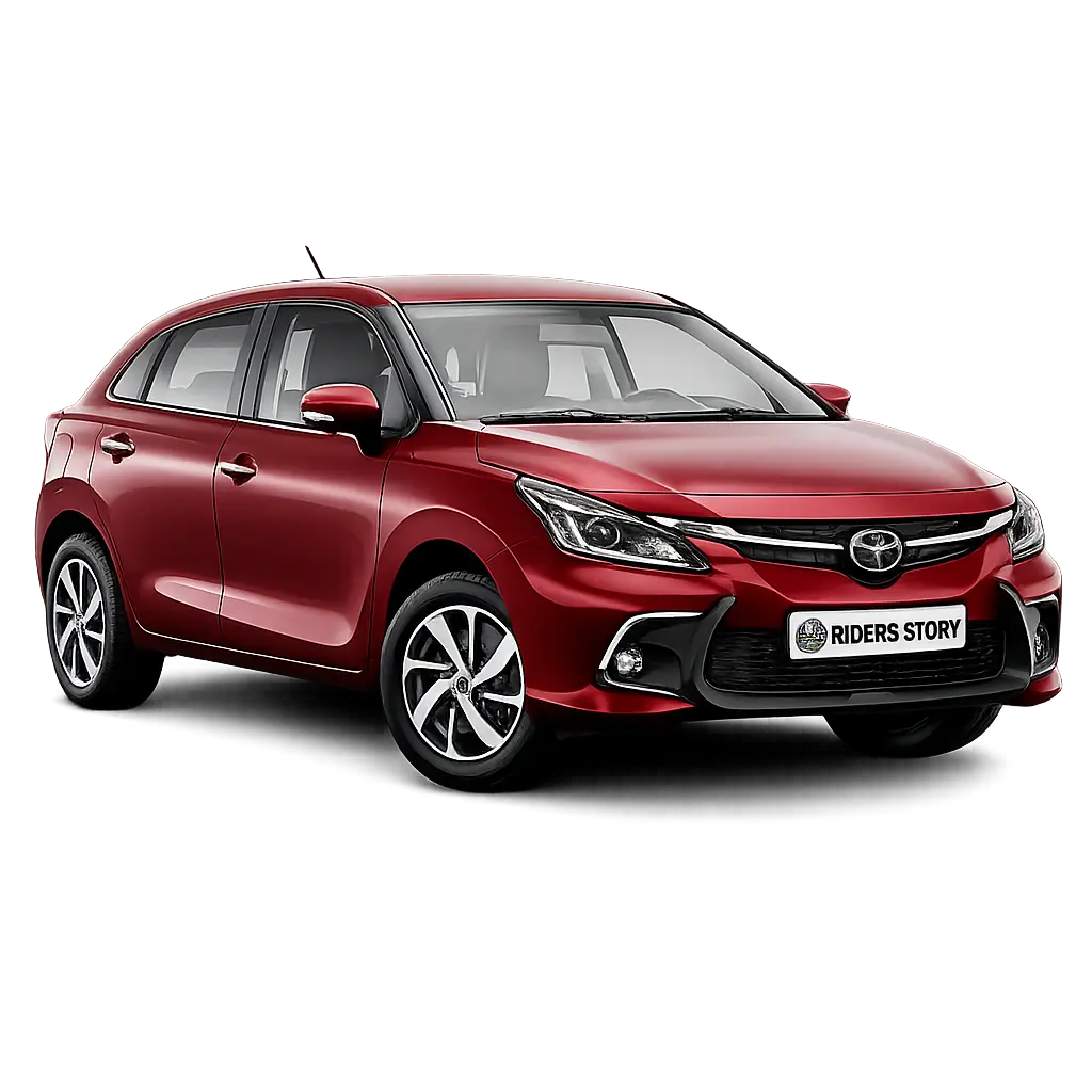 Toyota Glanza in Ahmedabad offering a stylish and fuel-efficient hatchback experience for city and outstation travel