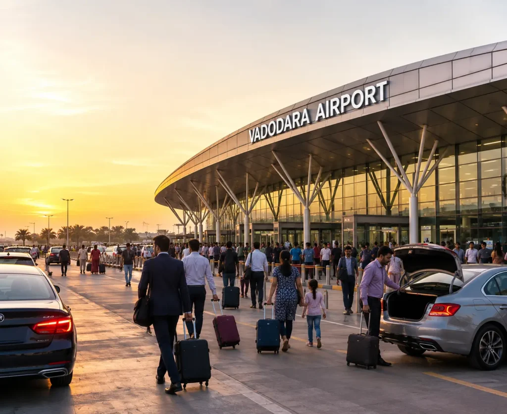 Vadodara Airport pickup service offering reliable transportation and comfortable travel from the airport