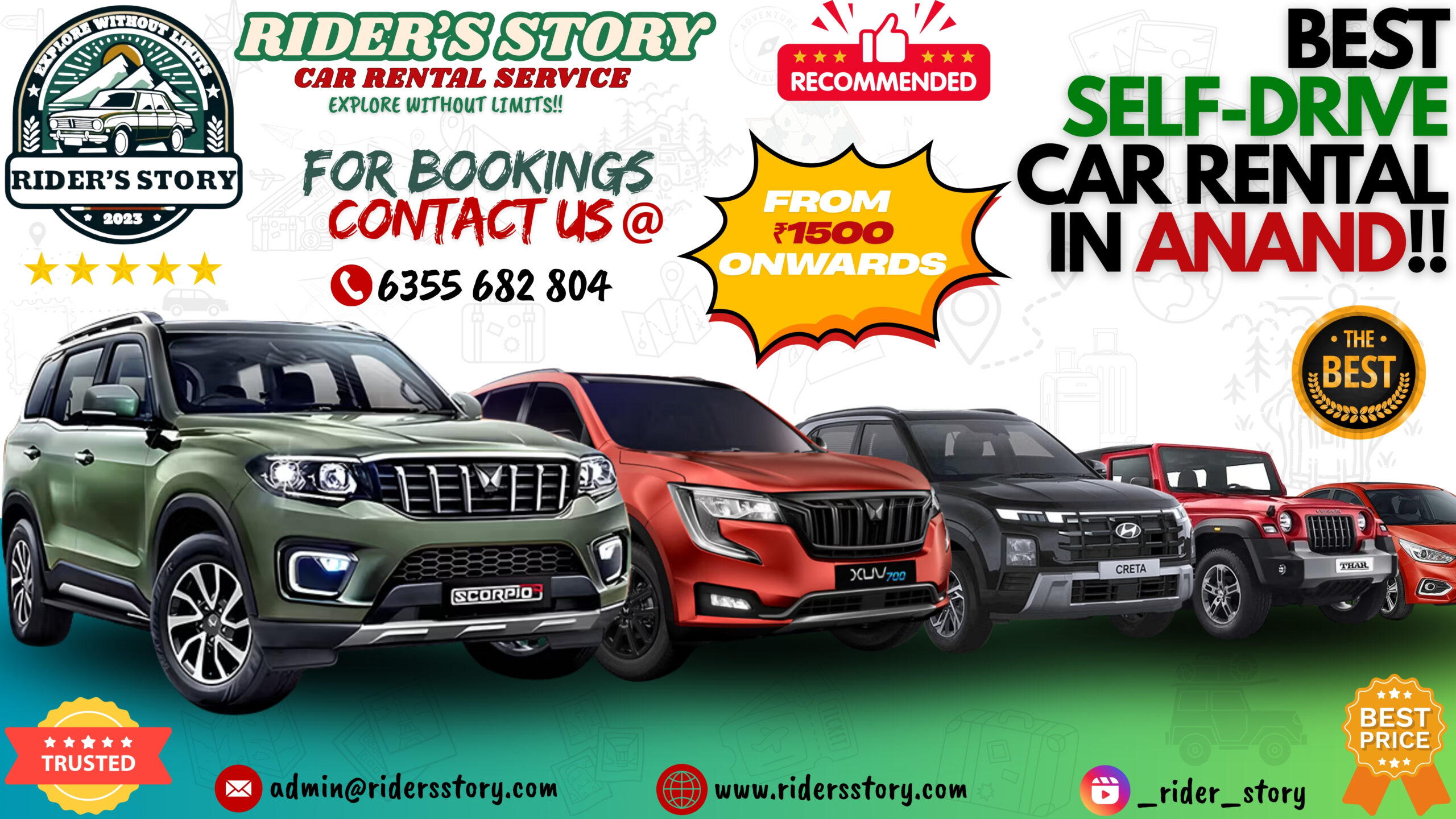 Self Car Rental in Anand