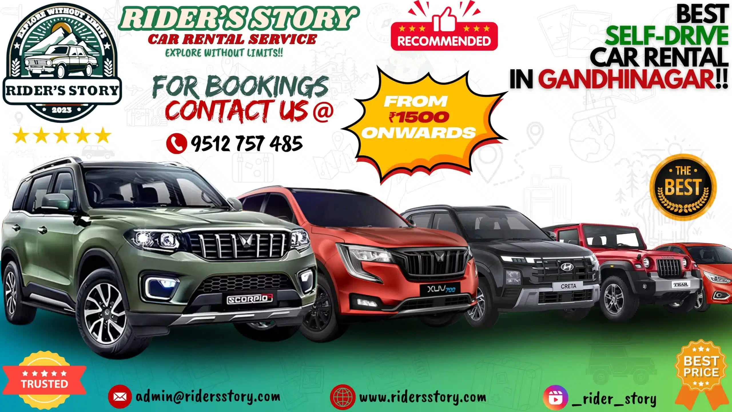 Car rental service in Gandhinagar Gujarat for comfortable travel