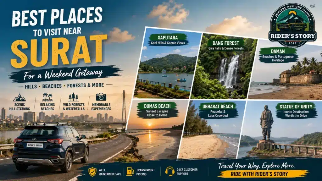 Places to Visit Near Surat for Weekend Trips and Road Trips